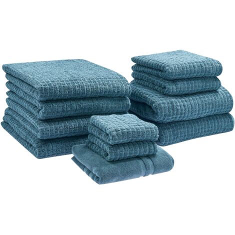Handtücher 11er Set ATAI Baumwolle Blau