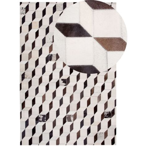TEPPICH KACHEL MUSTER VIERECK PATCHWORK USED LOOK TEPPICHE SCHWARZ GRAU LILA 
