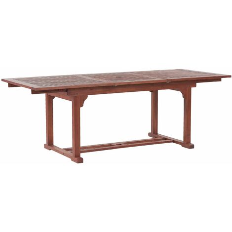 Praktischer, rechteckiger Gartentisch aus Holz ausziehbar 160/220 x 90 cm Gartenmöbel, Holzmöbel, Garten