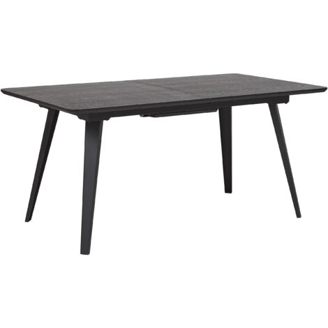 Ausziehbarer Esstisch IRVINGTON Schwarz 160/200 cm 90 cm (1/5)
