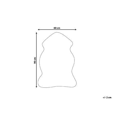 Kunstfell Teppich Braun Webpelz Stoff Leopardenmuster Fellform Pelzimitat Bettvorleger Läufer Überwurf für Sitzmöbel Sofa Couch Sessel Stühle
