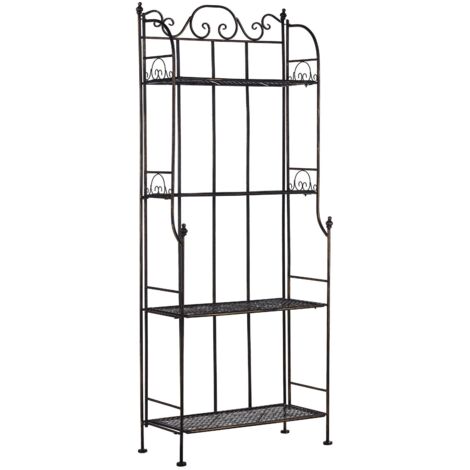 Regal ISERNIA Metall 155 cm 61 cm Schwarz
