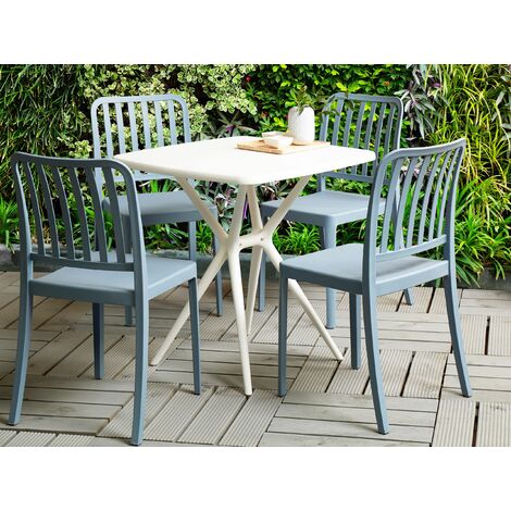 Gartenmöbelset Tisch und Stuhl Balkon Loungeset - PISA –