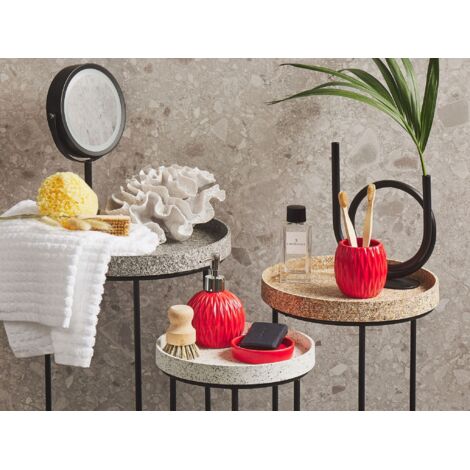 HOME Keramik Schwammhalter Set – 3 Dosen Für Küche Oder Bad, Spülmaschinenfest