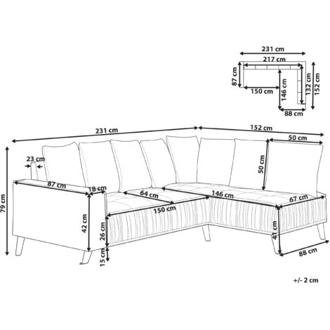 Ecksofa Grün Samt Linksseitig 3-Sitzer Sofa mit Vielen Kissen ...