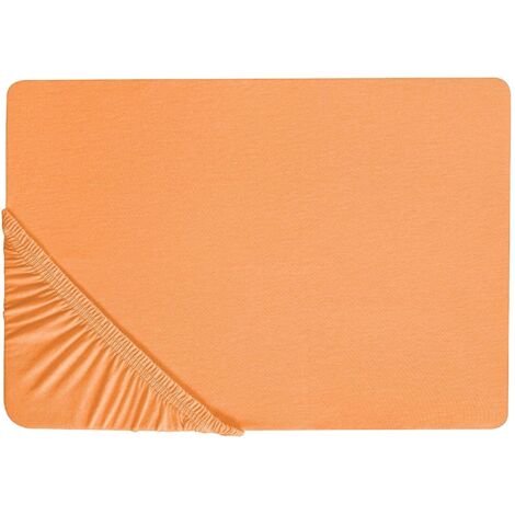 Spannbettlaken JANBU Baumwolle 140 x 200 cm Orange
