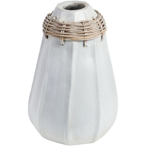 Keramikvase TROGOLO 40 Cm Weiß