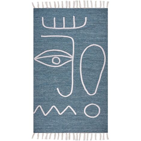Outdoorteppich YAVU Blau 80 x 150 cm