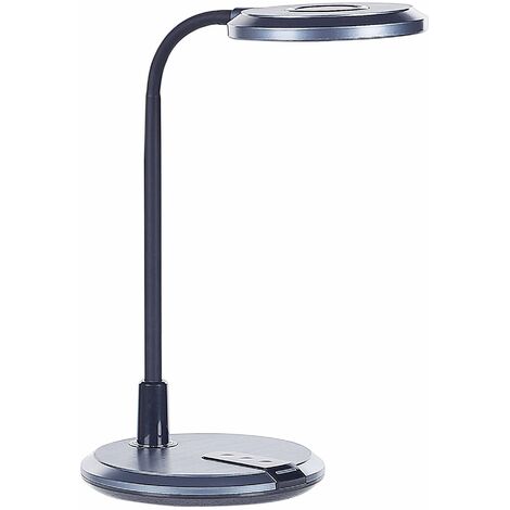 Schreibitschlampe LED silber verstellbar cm 43 Modern schwarz / Columba dimmbar