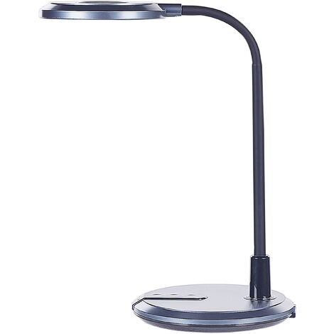 Schreibitschlampe LED silber / schwarz 43 cm verstellbar dimmbar Modern  Columba | Wandleuchten