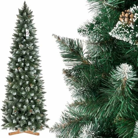 Albero di Natale Pino Slim H.210 cm. con led. EDG