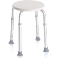 Sedia per doccia, Sgabello da doccia, forma rotonda, regolabile in altezza, SGABELLO BAGNO ROTONDO, Sgabello doccia per anziani, Sedia doccia per disabili, Piedini antiscivolo