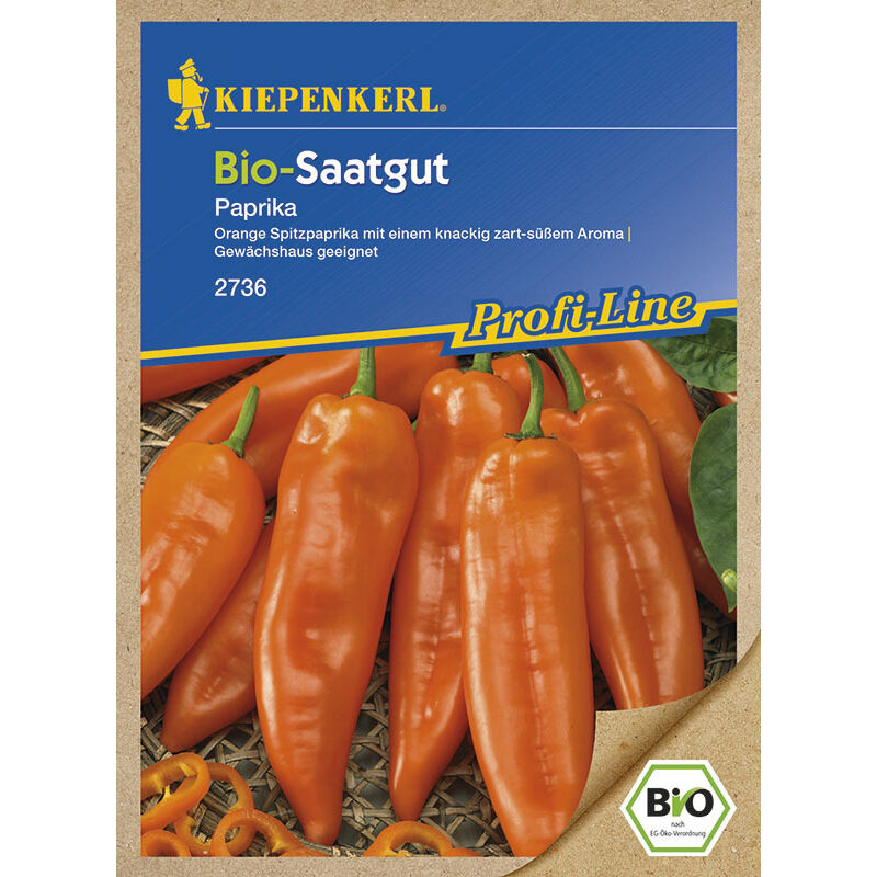 Kiepenkerl BIO Paprika Kyra Capsicum annuum, Inhalt 6 Korn Gemsesamen