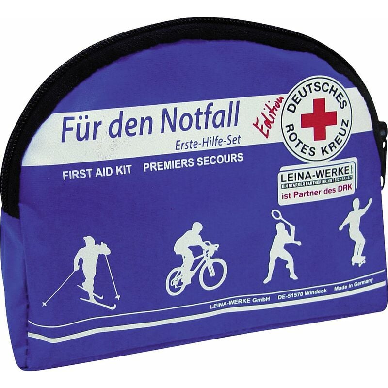Leina DRK Freizeit-Tasche für den Notfall, blau Verbandskasten