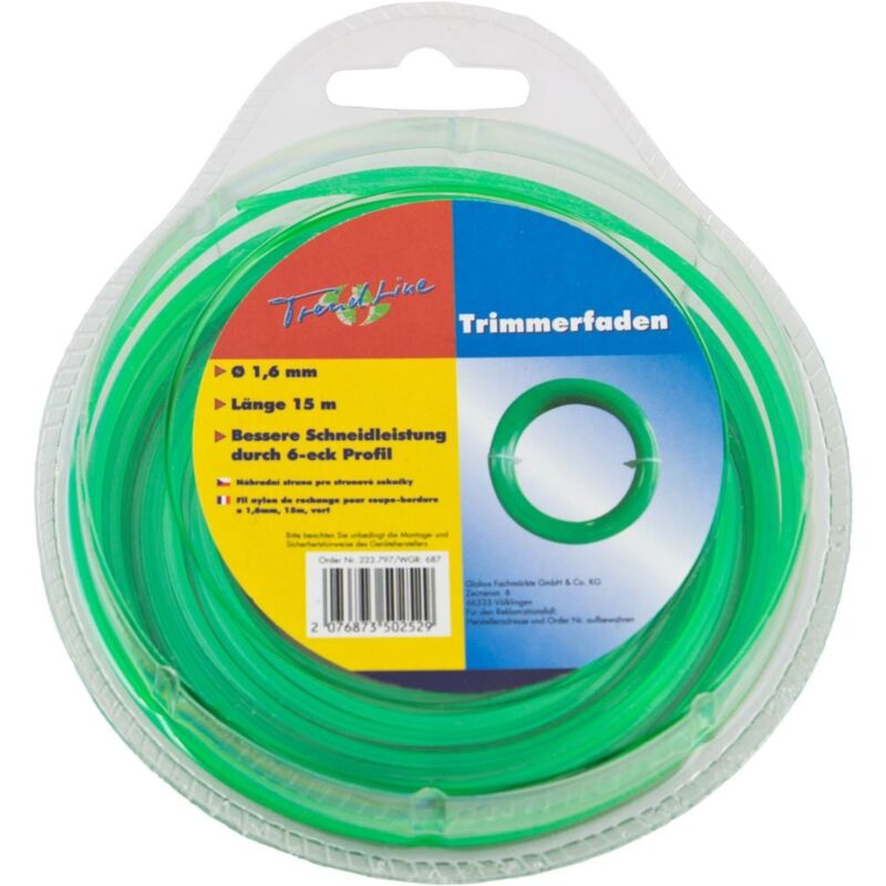 ZeeYee Trimmerfaden Vorgeschnitten 150 Stück – 0.095 Zoll Quadratisch, 30.5 Cm Lang, Rot, Für Rasentrimmer