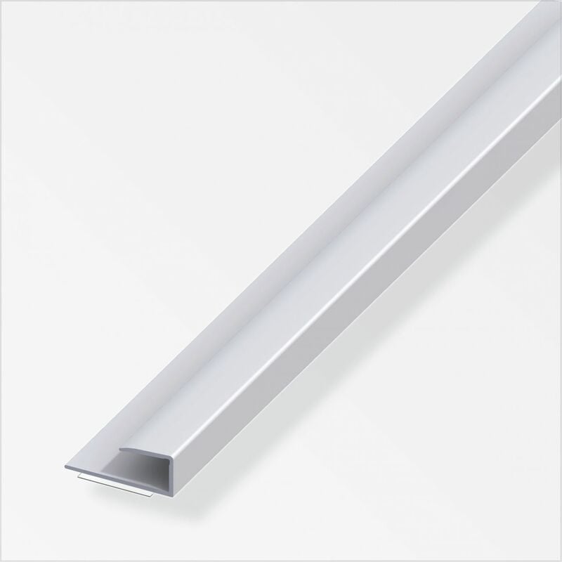 alfer Einfass-Profil 2 m, 15 x 7 mm, Aluminium, eloxiert, silber