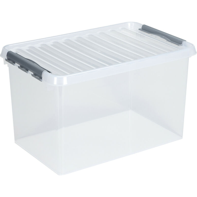 Sunware Aufbewahrungsbox Q-Line 62L transparent 60 x 40 x 34 cm Boxen,  Körbchen & Kisten