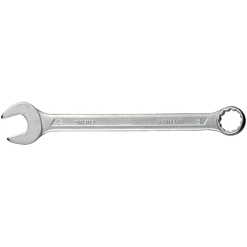 HHIP 7023-1010 Gabelringschlüssel – Geschmiedeter Stahl, 1,9 Cm, Polierter Kopf, 15° Versetzte Öffnung