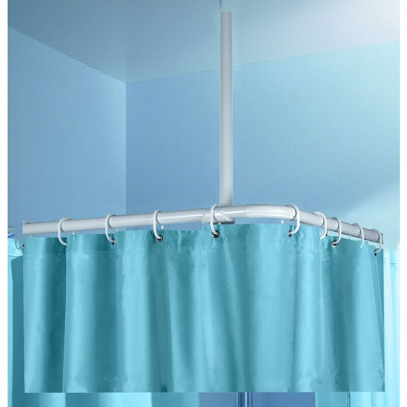 Kleine Wolke Deckenhalter für Duschstangen chrom Befestigung für  Duschvorhänge
