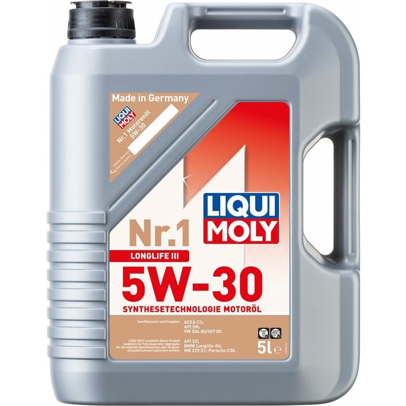Liqui Moly Motoröl Nr.1 Longlife III 5W-30 5 L Motoröle
