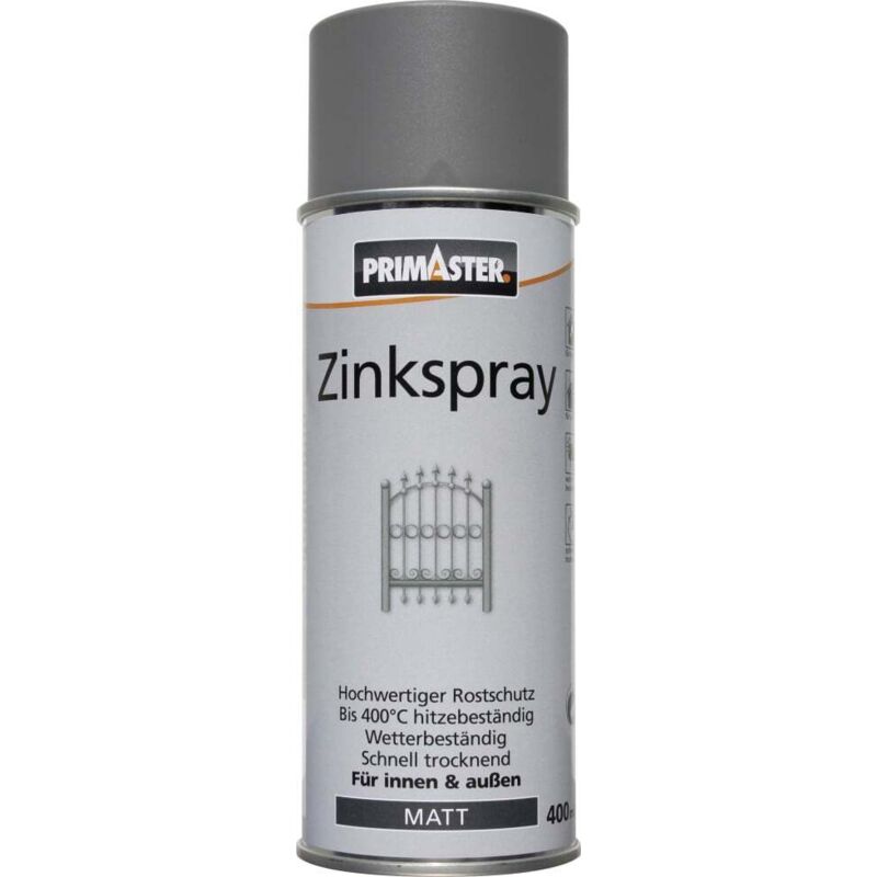 Hammerite Zinkspray Grau 400 Ml - Kaltverzinkung Zum Korrosionsschutz Für Eisen Und Stahl