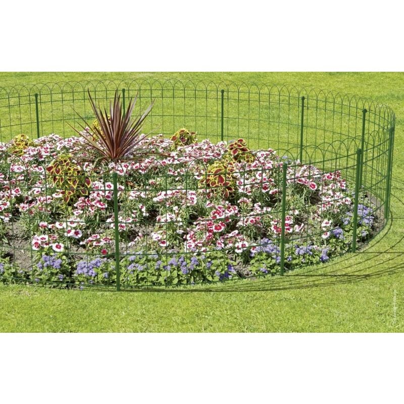 Beeteinfassung Beetumrandung Beetbegrenzung Gartenzaun Ziergeflecht Zierzaun 