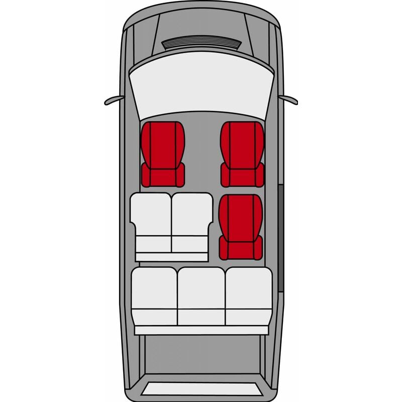 Walser Autositzbezug Modulo Einzelsitzbezug 3-teilig Sitzbezüge