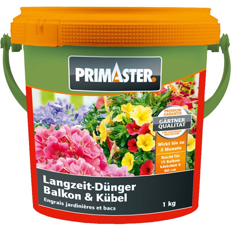Primaster Langzeitdünger Balkon und Kübel 1kg Dünger für Balkon und