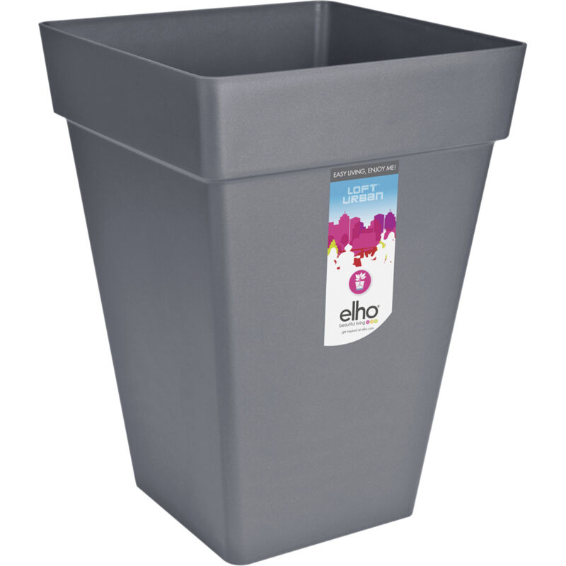Elho Pflanztopf Loft Urban 30 x 30 x 41,3 cm anthrazit Blumentöpfe