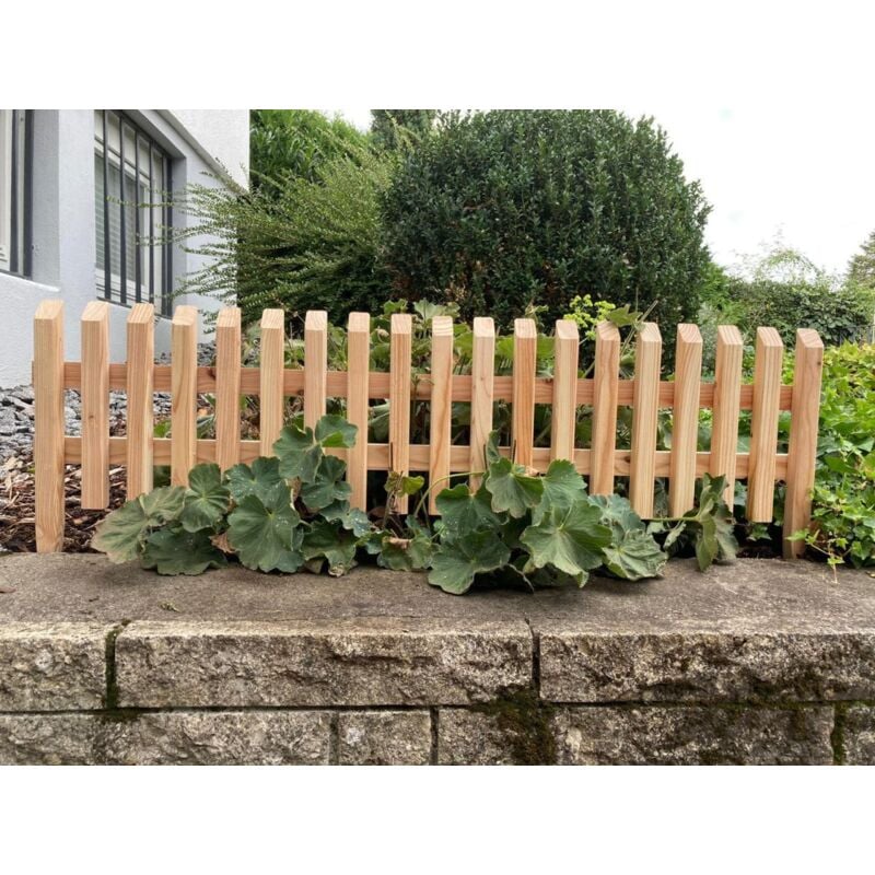 Gartenzaun Holz Zaunfeld 120 x 30cm Zierzaun Zaun Lärche Pfosten