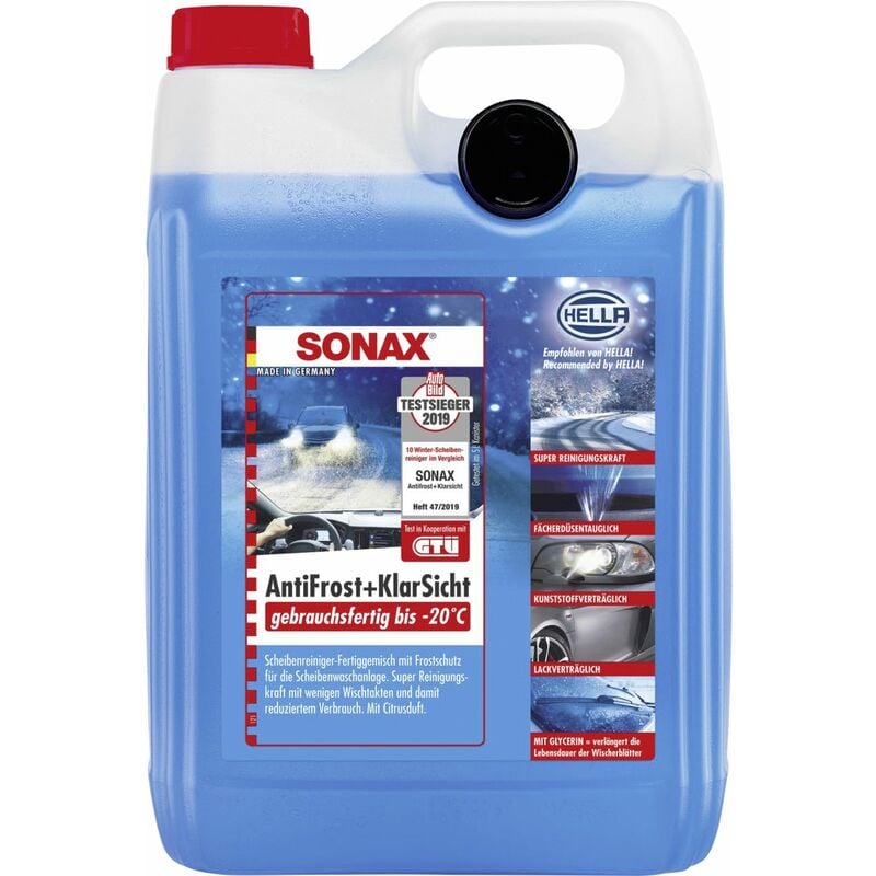 Sonax Scheibenreiniger Antifrost + Klarsicht bis -20°C gebrauchsfertig 5L  Autopflege