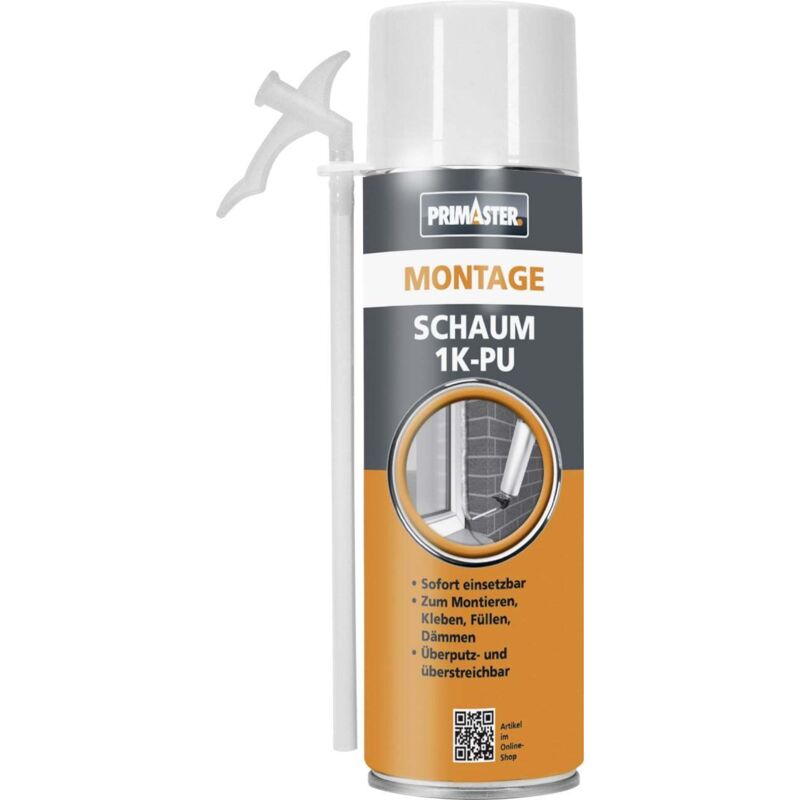 Bauschaum Montageschaum mit Aussprührohr 1 x 500 ml PU Schaum Fenster Schaum