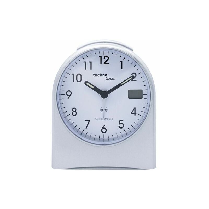 TechnoLine® digitaler Funkwecker WT 590 silber Réveils