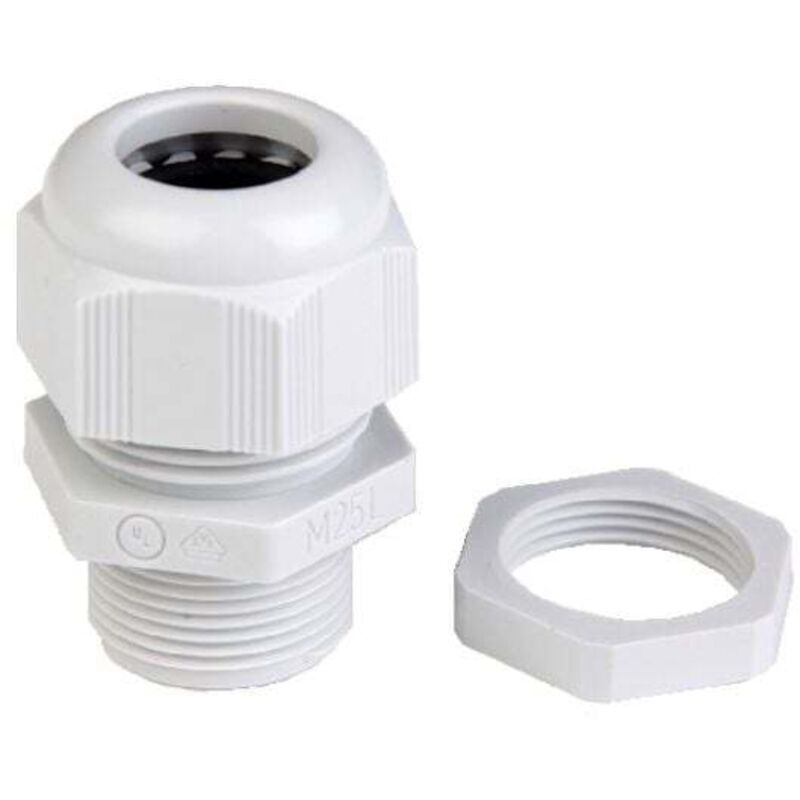 AGR20SR Kabelverschraubung M20 IP68 Mit Knickschutz — Polyamid, Schwarz, Für Kabeldurchmesser 10–14 Mm