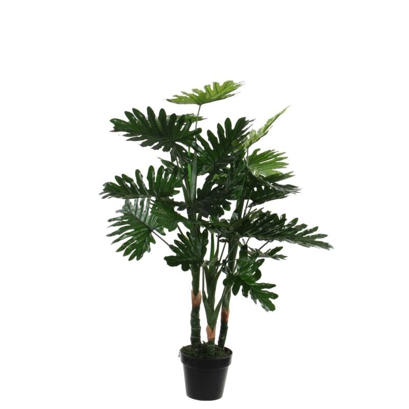 Mica Philodendron im Plastik Topf grün, 100 x 70 cm Kunstpflanzen
