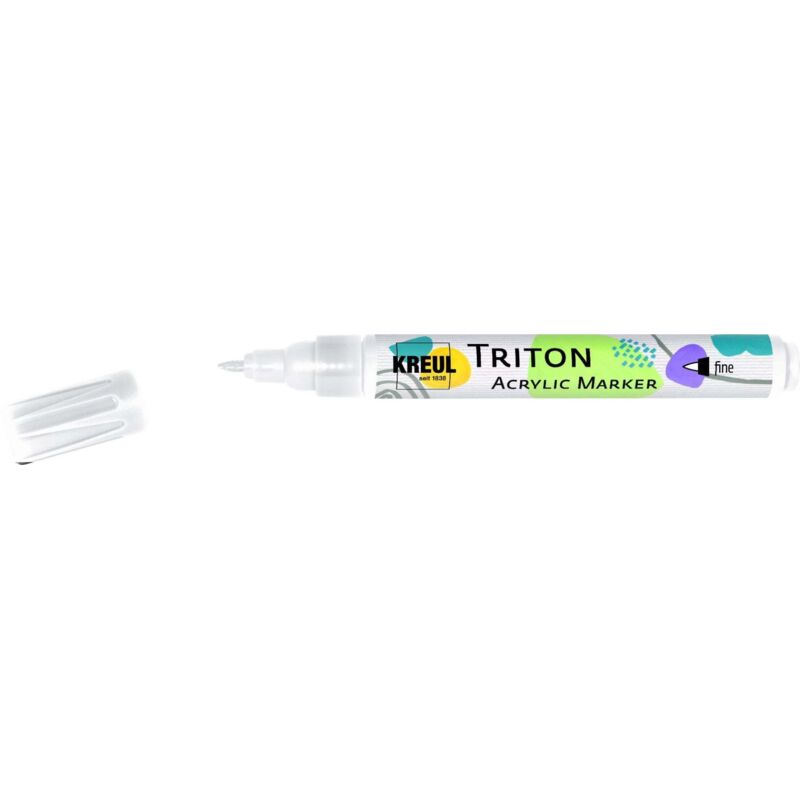 Kreul 17900 - Triton Acrylic Marker XXL + Edge Powerpack, pastelli acrilici a Base d'Acqua, ad Asciugatura Opaca, per disegnare su Carta, Legno, Pietra e Molto Altro