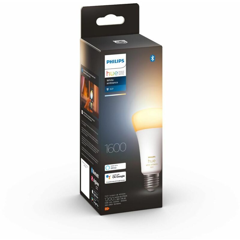 Philips Hue LED Leuchtmittel White Ambiance E27 13,5 W Leuchtmittel