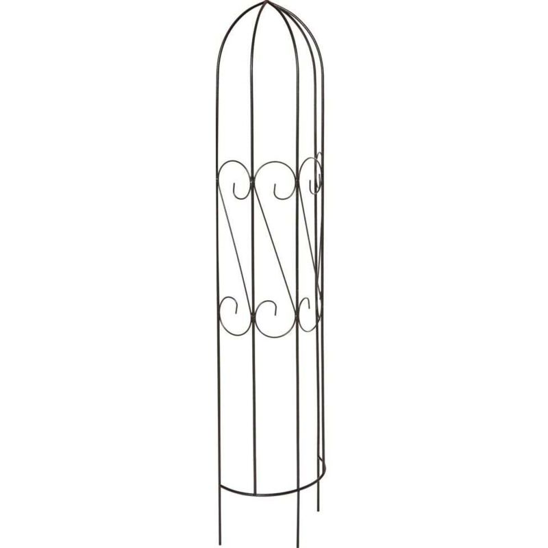 KANBCNG Rankbogen Aus Metall – 230 Cm Hoch, Verstellbar 1,1–1,8 M Breit | Für Gurken, Rosen, Erbsen | Garten-Spalier Mit Netz
