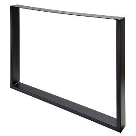 Hettich Tischgestell U 90 x 71 cm Stahl schwarz - 1 Stück Tischgestell (1/2)