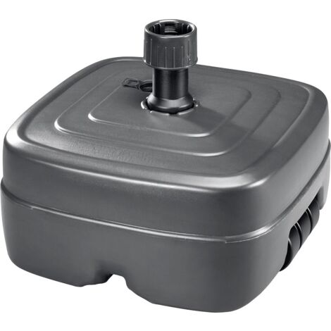 Progarden – Sonnenschirmständer aus Kunststoff 45 l – befüllbar mit Wasser oder Sand – für Schirmstöcke 38-50 mm Ø – mit Rolle (1/5)
