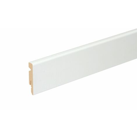 FN Neuhofer Fußleiste 220 cm 60 x 11 mm weiß Sockelleisten