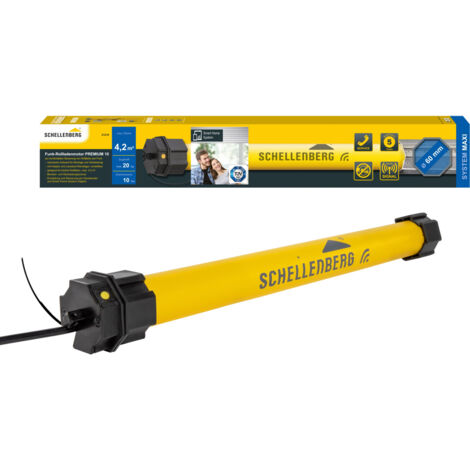 Schellenberg Funk-Rollladenmotor Maxi Premium 10 Nm für 60 mm Achtkantwelle Rollladenmotor