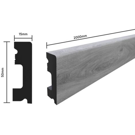 SELITSTYLE Sockelleiste FBL50 Eiche Classic 2000 x 50 x 15 mm wasserfest