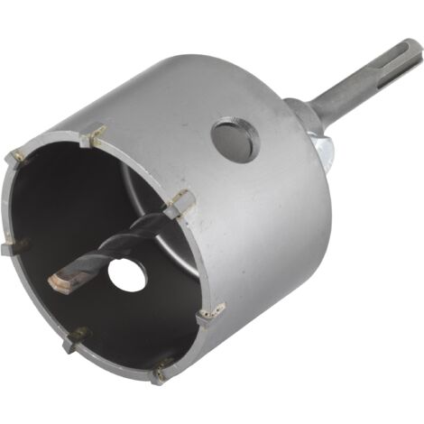 Wolfcraft Hohlbohrkrone Ø 105 mm inkl. SDS Plus Spanndorn Hohlbohrkrone