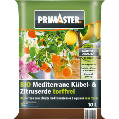 Primaster Bio Mediterrane Kübel- & Zitruserde torffrei 10 L Erde
