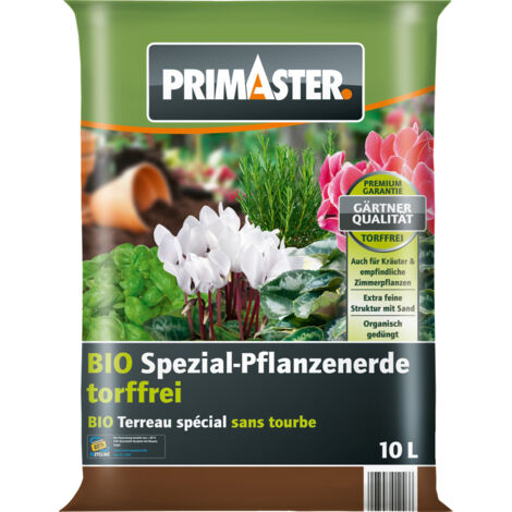 Primaster Bio Spezialpflanzerde torffrei 10 L Erde (1/2)