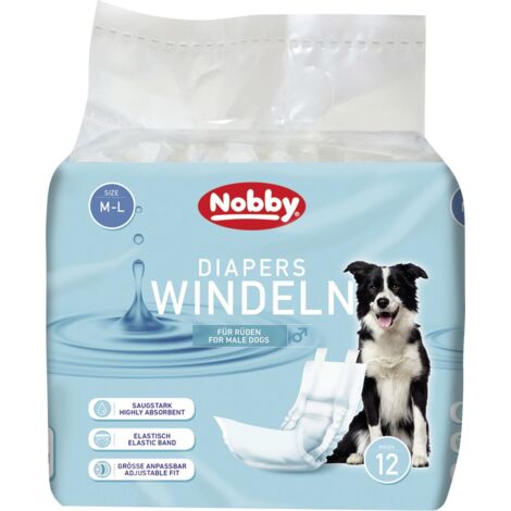 Nobby Hundewindeln Rüden Größe M-L - 12 Stück Hundepflege