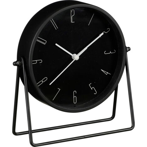 Mica Tischuhr Corky Glocke schwarz Eisen Ø 18,5 cm (1/2)