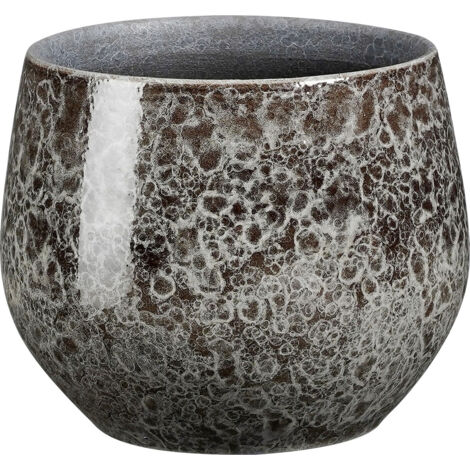 Mica Blumentopf Oliver anthrazit Terracotta Ø 16 x 13 cm Topf
