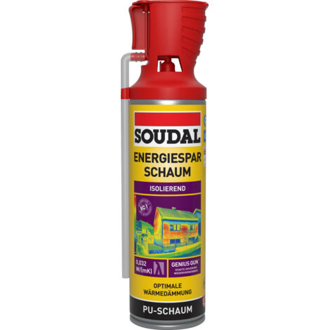 Soudal 1K Energiesparschaum Genius Gun 500 ml Bauschaum